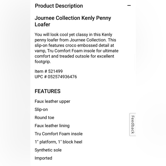 New Journee Collection Kenly Penny Loafers Slip On Shoes Brown Size 6.5 - Picture 5 of 11